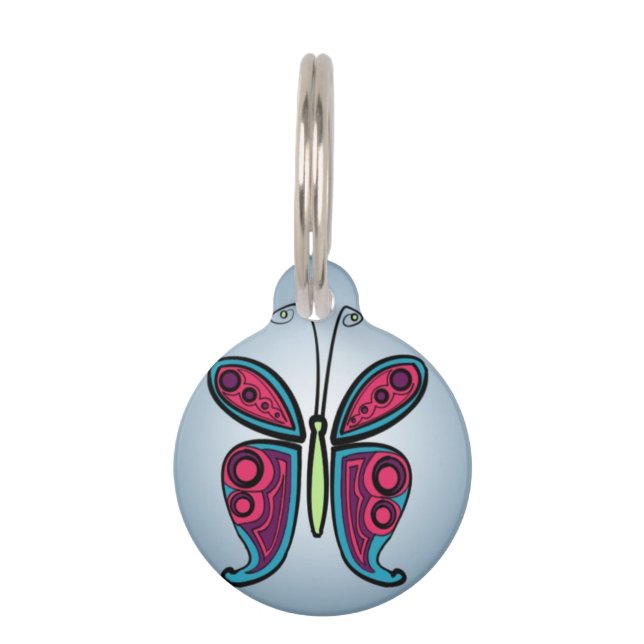 Butterfly  pet tag (Front)