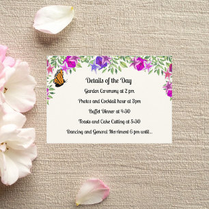 Butterfly Petunia Enclosure Card