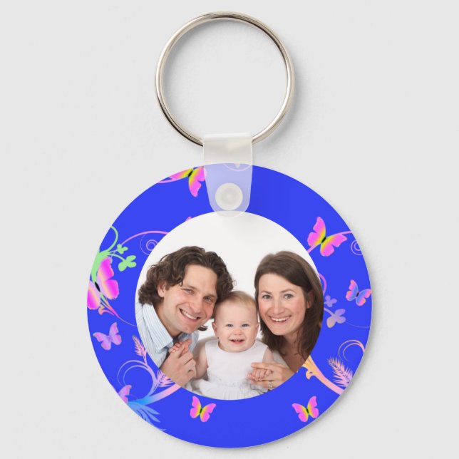 Butterfly/ Photo Key Ring (Front)