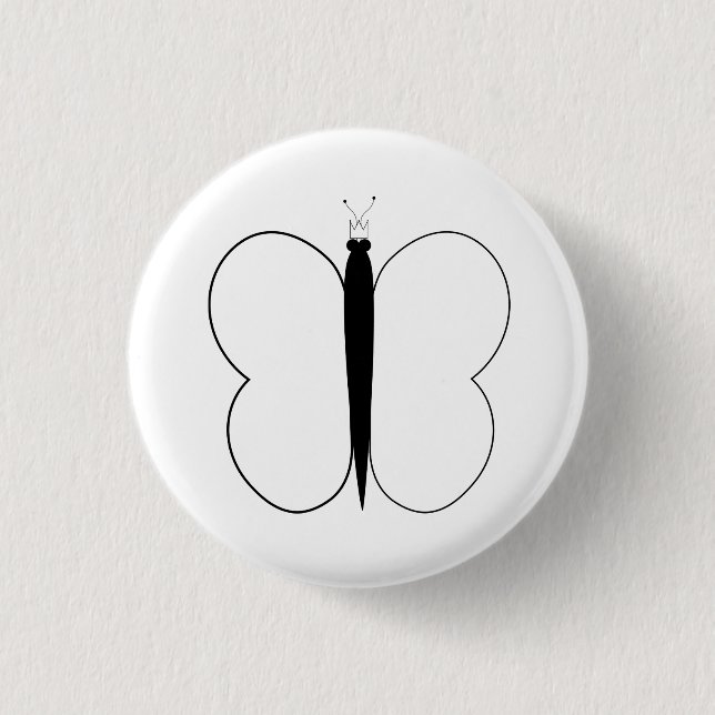 Butterfly Pic 3 Cm Round Badge (Front)
