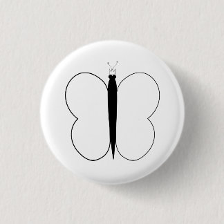 Butterfly Pic 3 Cm Round Badge