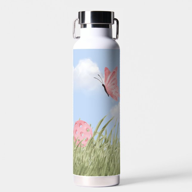 Butterfly Pickleball Breeze Water Bottle (Front)