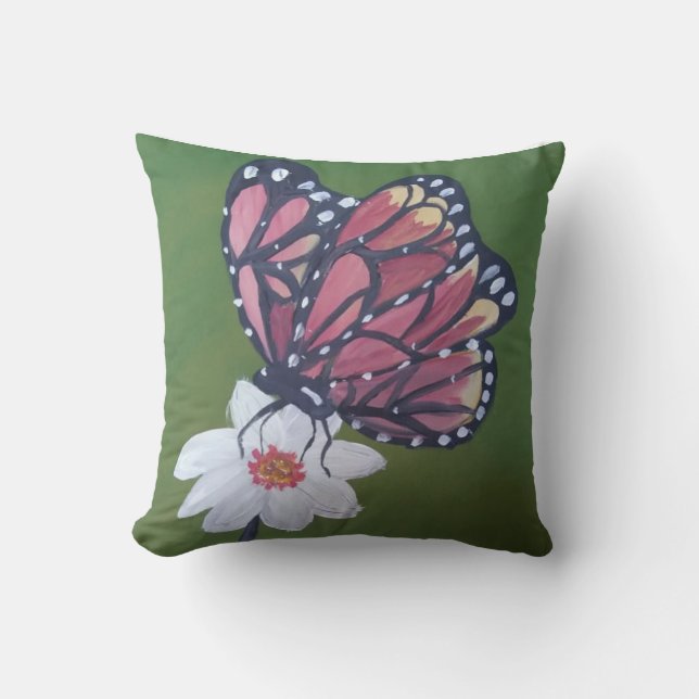 butterfly pillow green (Front)