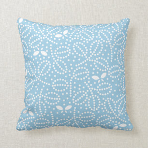 Butterfly Pillow in Cornflower Blue