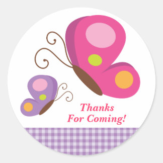 Butterfly - Pink and Purple Sticker