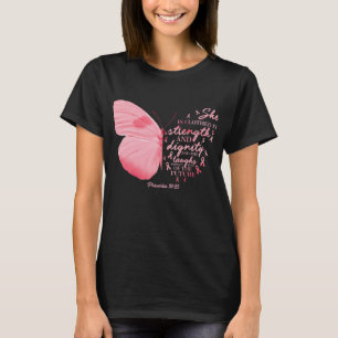 Butterfly Pink Ribbon Breast Cancer T-Shirt