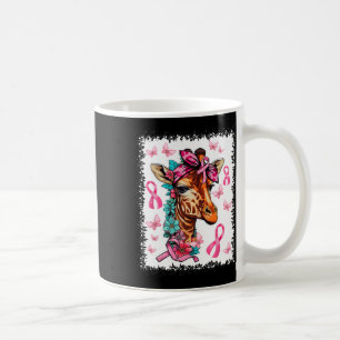 Butterfly Pink Ribbon Floral Breast Cancer Awarene Coffee Mug