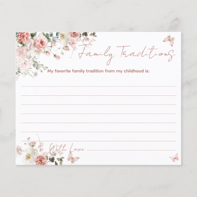 Butterfly Pink What's on Your Phone Baby Shower (Front)