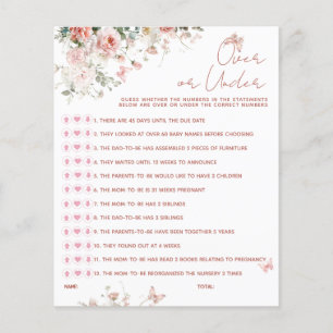 Butterfly Pink What's on Your Phone Baby Shower