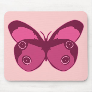 Butterfly Pinks Mouse Mat