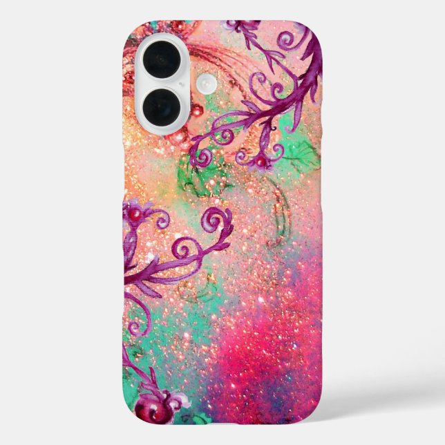 BUTTERFLY PLANT / MAGIC SWIRLS IN SPARKLE pink Case-Mate iPhone Case (Back)