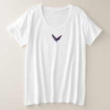 BUTTERFLY PLUS SIZE COTTON T-Shirt