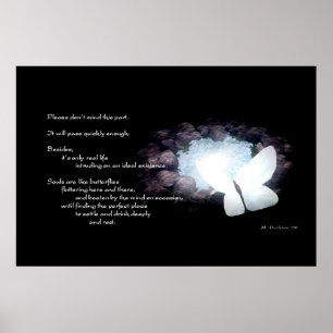 Butterfly Poem Poster