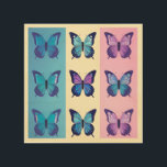 Butterfly Pop Art<br><div class="desc">Add a touch of whimsy to your home décor with this Butterfly Pop Art design. This colourful and playful design features a group of butterflies in various shades of blue, purple, and pink. Perfect for any room in your home, this design is sure to bring a smile to your face....</div>