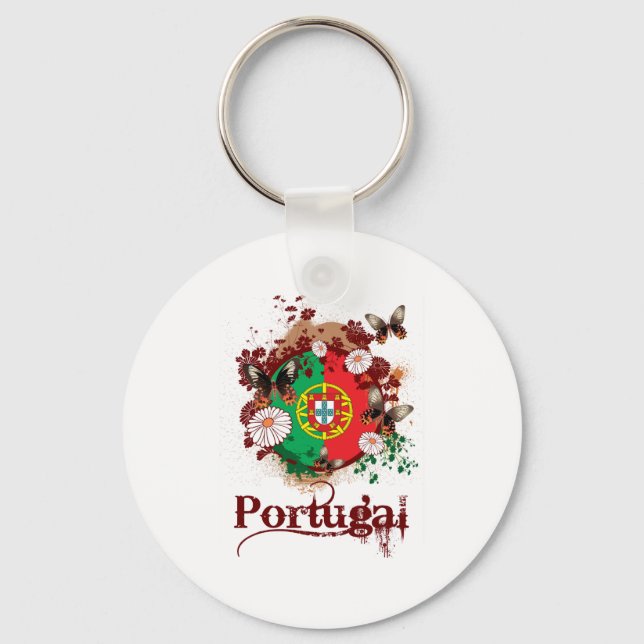Butterfly Portugal Key Ring (Front)
