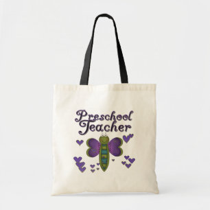 Butterfly Preschool Teacher Tshirts and Gifts Tote Bag