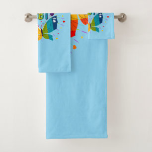 Butterfly Pride Love is Love LGBT Awareness Bath Towel Set