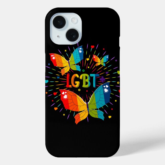 Butterfly Pride Love is Love LGBT Awareness Case-Mate iPhone Case (Back)