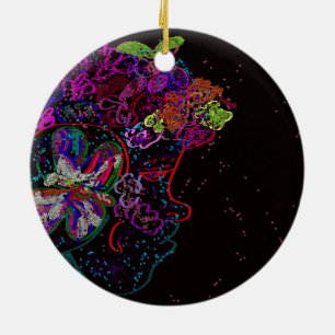 Butterfly Princess  Ceramic Tree Decoration