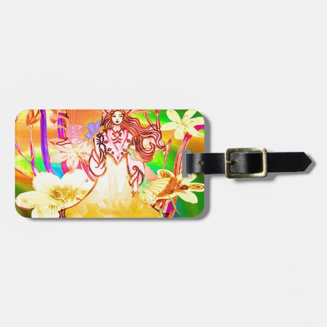 Butterfly Princess Luggage Tag (Front Horizontal)