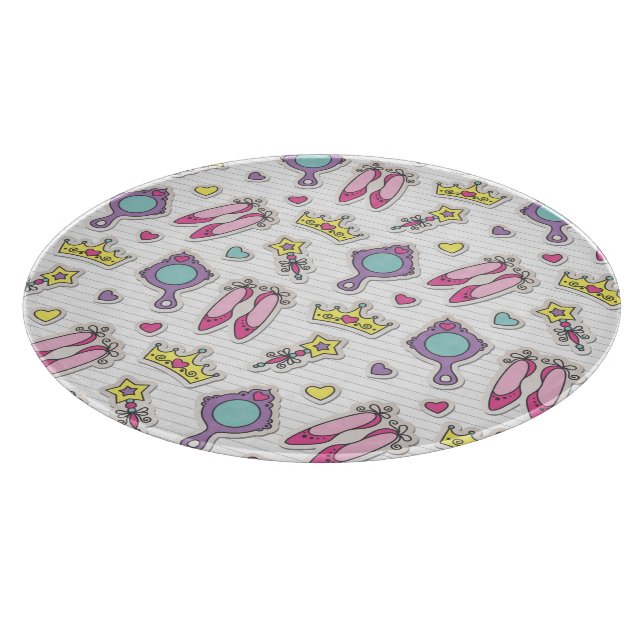 butterfly princess pattern cutting board (Corner)