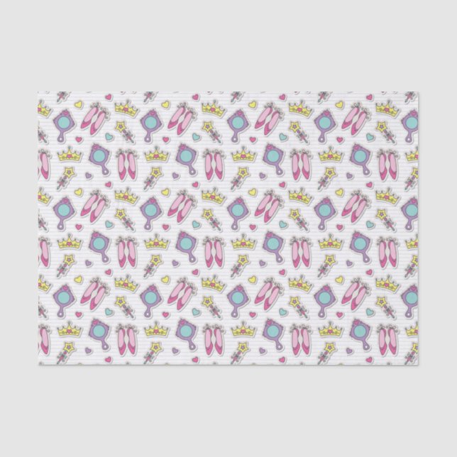 butterfly princess pattern tissue paper (Front)