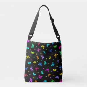 Butterfly Print  Crossbody Bag