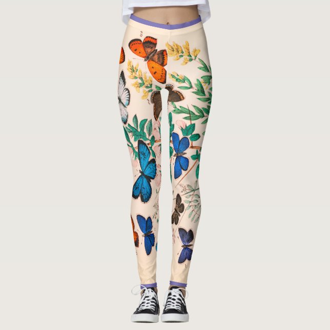 BUTTERFLY PRINTED Leggings (Front)