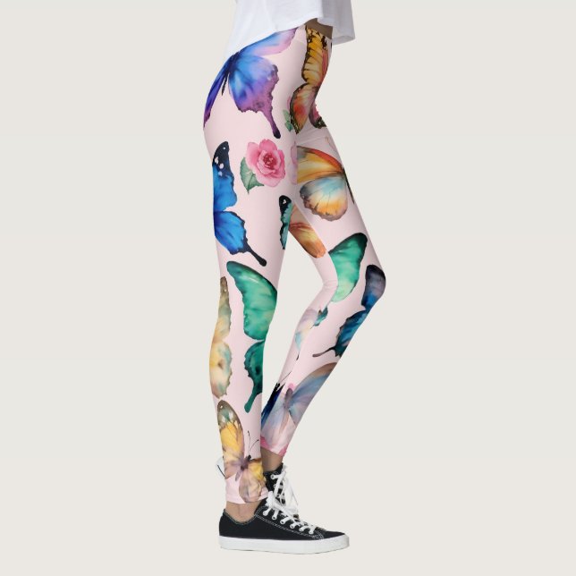Butterfly Printed Leggings  (Right)