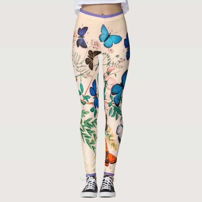 BUTTERFLY PRINTED Leggings (Front)