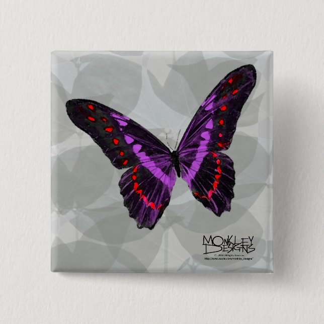 Butterfly - Purple - Button (Front)