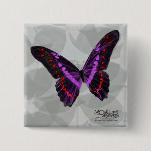 Butterfly - Purple - Button