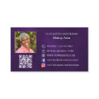 Butterfly purple gold QR code photo