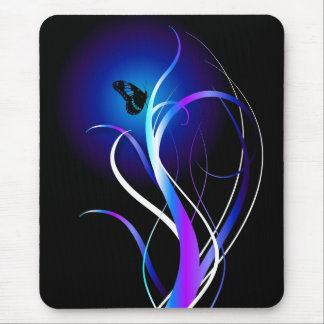 Butterfly purple mouse mat