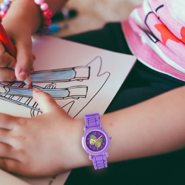 Butterfly Purple Watch For Kids (Creator Uploaded)