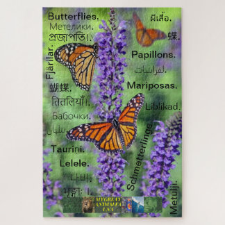 Butterfly puzzle translated into 20 languages.