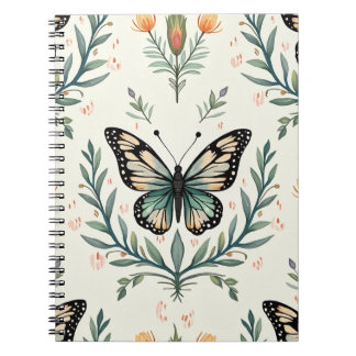 Butterfly Queen Elegant Spiral Notebooks