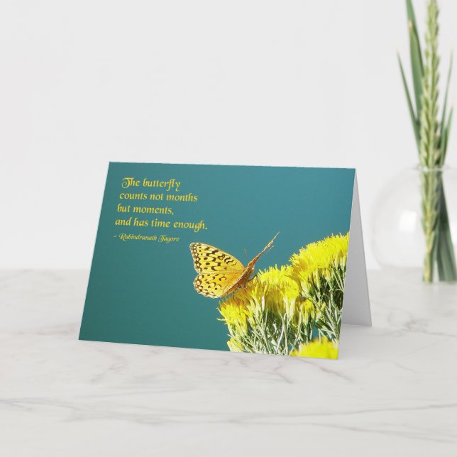Butterfly Quote Card (Front)