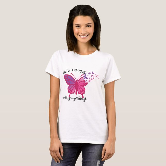 Butterfly Quote  T-Shirt (Front Full)
