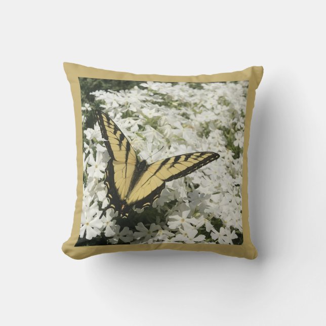 BUTTERFLY QUOTE THROW PILLOW (Front)