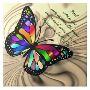 BUTTERFLY QUOTE TILE