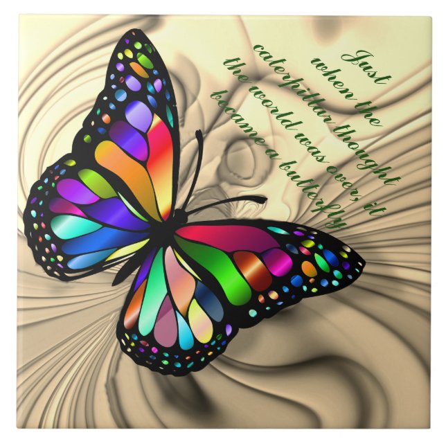 BUTTERFLY QUOTE TILE (Front)