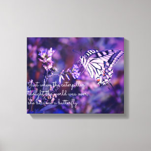 butterfly quoted canvas
