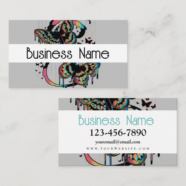 Butterfly Rain Business Card (Front/Back)