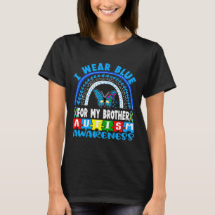 Butterfly Rainbow Autism Brother T-Shirt