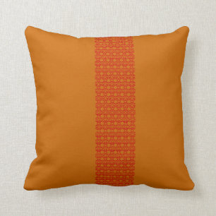 butterfly & Red with terracotta Cushion