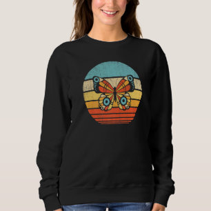 Butterfly Retro Vintage 60s 70s Men Women Monarch Sweatshirt