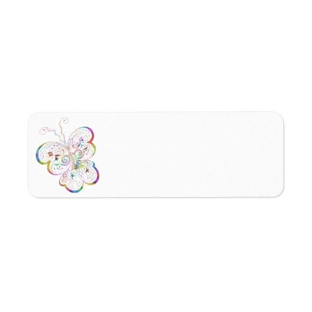Butterfly Return Address Label (Front)