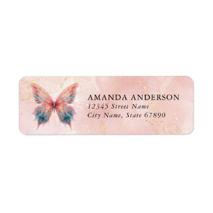 Butterfly Return Address Labels