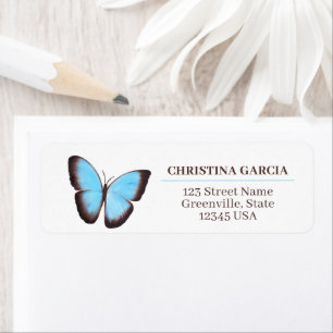 Butterfly Return Address Labels